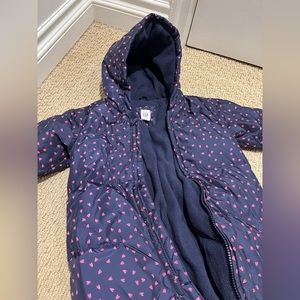 Gap baby girls snow suit 12-18 months